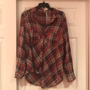 Free People oversized flannel
